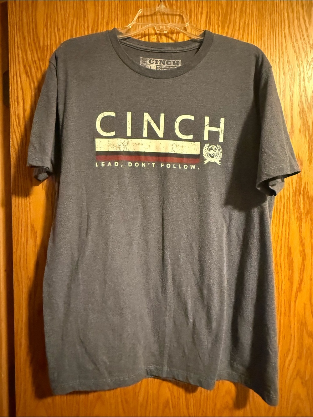 Cinch Men's Navy Graphic Logo T-Shirt - Lead, Don't Follow